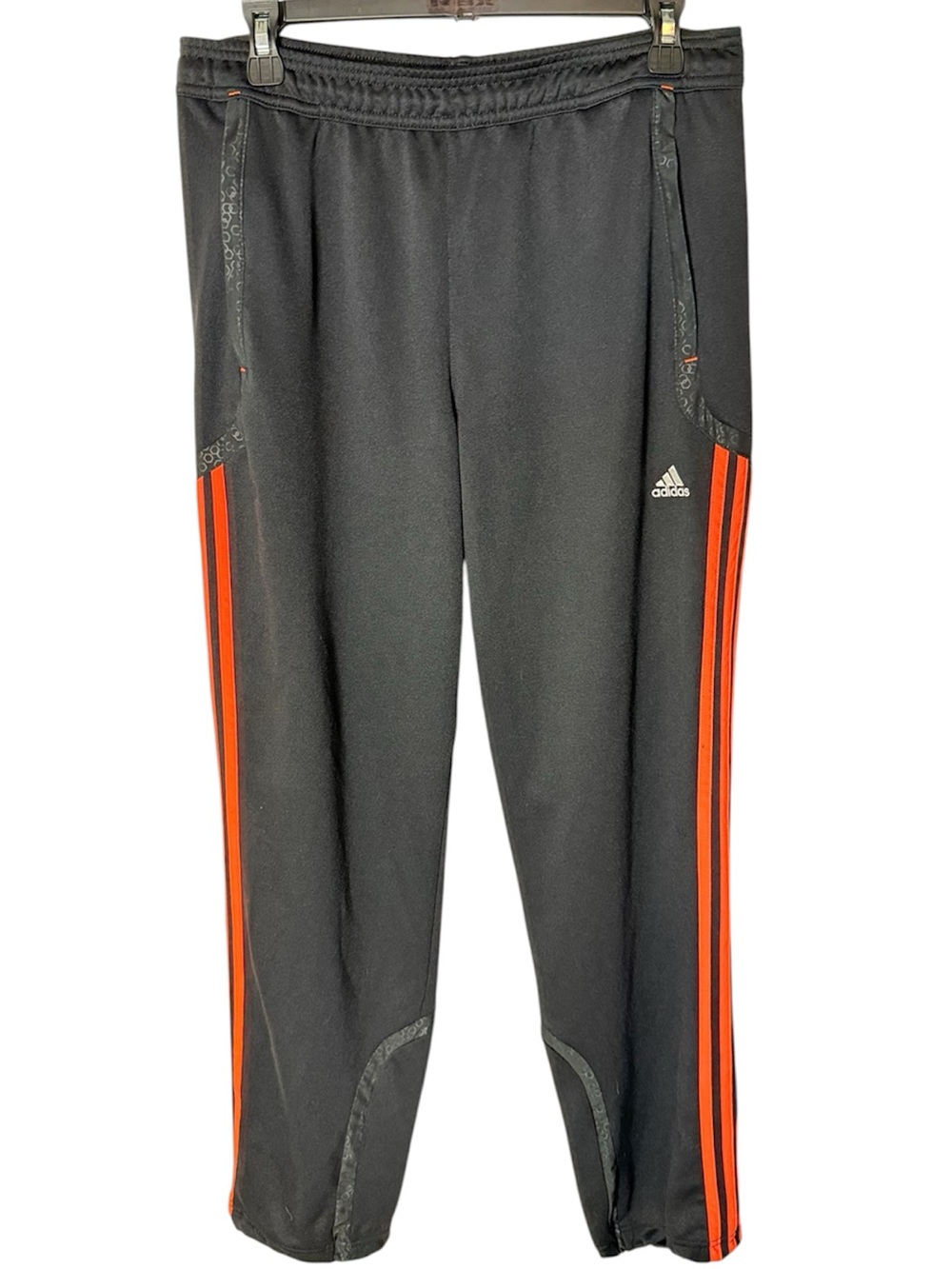 ADIDAS Men’s Predator Climalite Track Pants Black Orange Geometric Medium